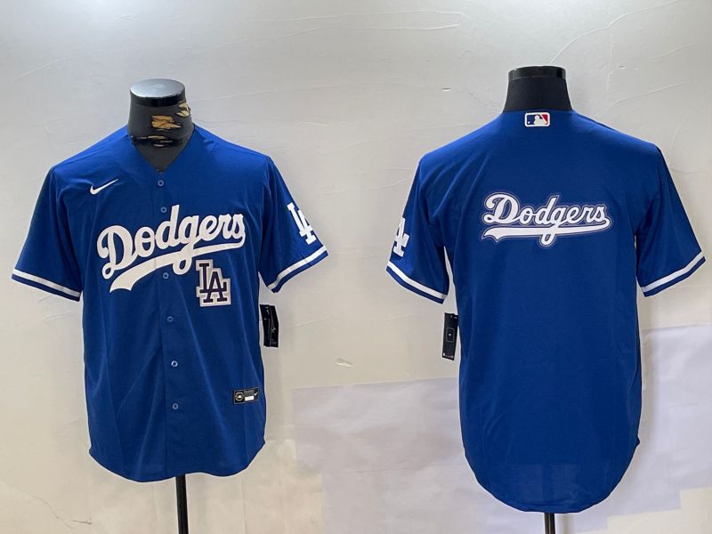 Men Los Angeles Dodgers Blank Blue Game 2024 Nike MLB Jersey style 10177->->MLB Jersey